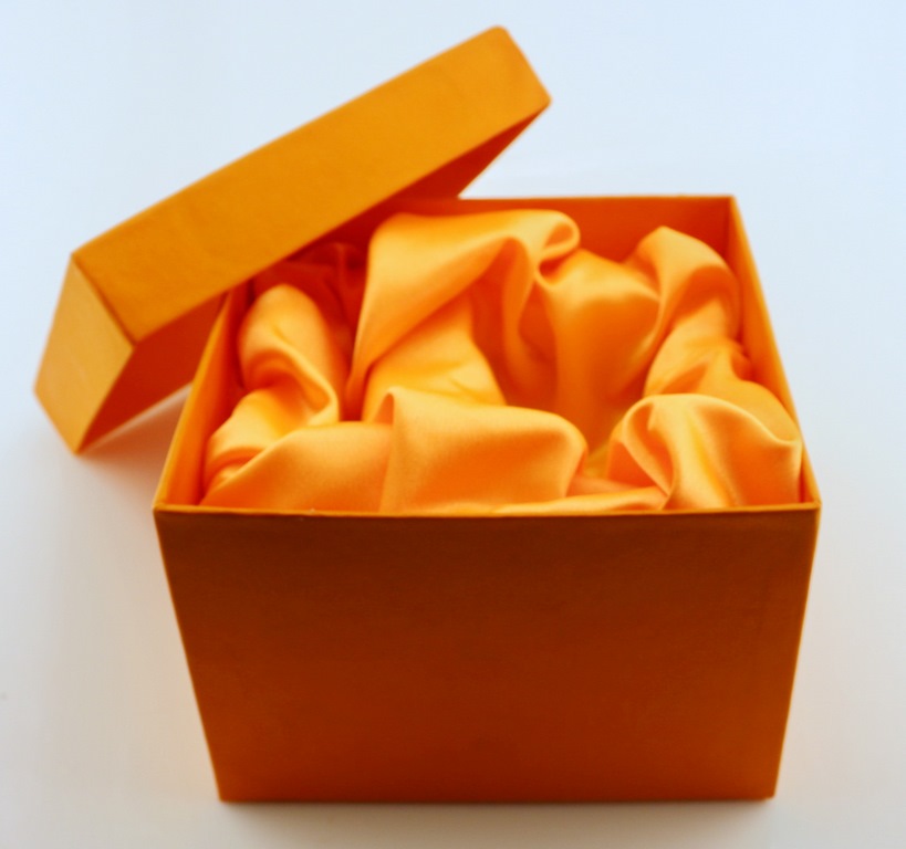 Подарочная коробка под армуд (стакан и блюдце) //апельсин